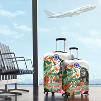 India 80th Independence Day Luggage Cover Ashoka Chakra Lotus Landmarks Shiva
