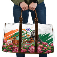 India 80th Independence Day Travel Bag Ashoka Chakra Lotus Landmarks Shiva