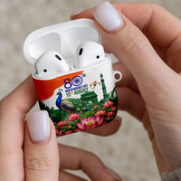 India 80th Independence Day AirPods Case India Gate Peacock Lotus Heritage Landmarks