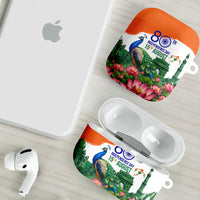 India 80th Independence Day AirPods Case India Gate Peacock Lotus Heritage Landmarks