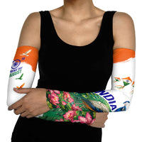 India 80th Independence Day Arm Sleeves India Gate Peacock Lotus Heritage Landmarks
