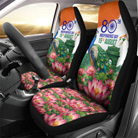 India 80th Independence Day Car Seat Cover India Gate Peacock Lotus Heritage Landmarks