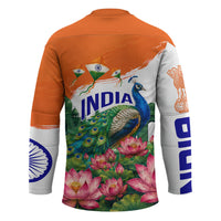 India 80th Independence Day Hockey Jersey India Gate Peacock Lotus Heritage Landmarks
