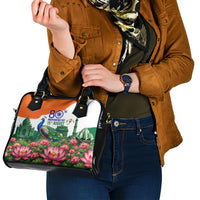 India 80th Independence Day Shoulder Handbag India Gate Peacock Lotus Heritage Landmarks