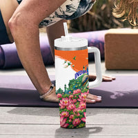 India 80th Independence Day Tumbler With Handle India Gate Peacock Lotus Heritage Landmarks