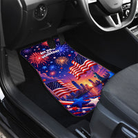 Golden Retriever My Dog Is A Democrat Car Mats Patriotic Statue Of Liberty Fireworks
