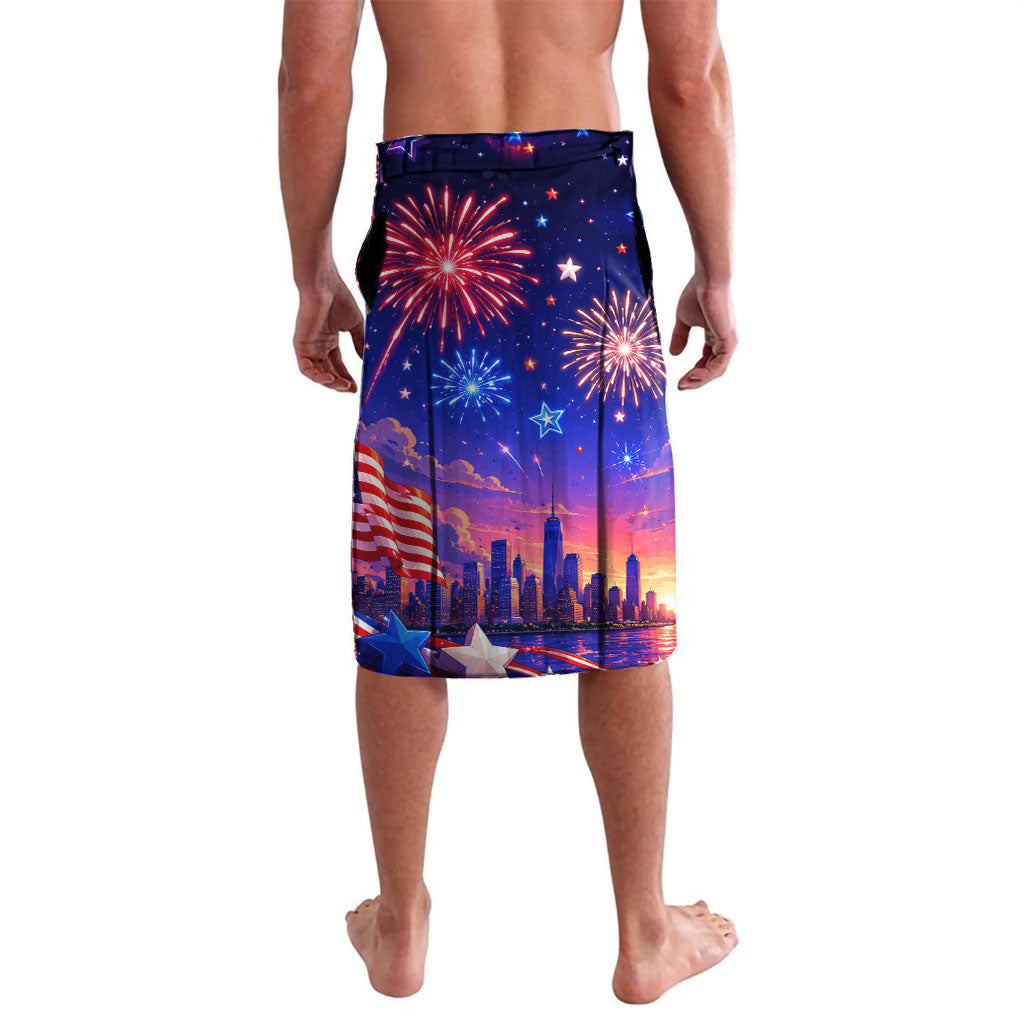 Golden Retriever My Dog Is A Democrat Lavalava Patriotic Statue Of Liberty Fireworks