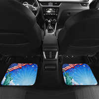 My Dog Is A Democrat Car Mats Golden Retriever Patriotic American Flag Graphic