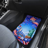 My Dog Is A Democrat Car Mats Golden Retriever Patriotic American Flag Graphic