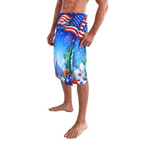 My Dog Is A Democrat Lavalava Golden Retriever Patriotic American Flag Graphic