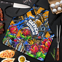 Amsterdam Dutch Republic Netherlands Apron Urban Graffiti Patriotic Landmark Tulips