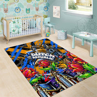 Amsterdam Dutch Republic Netherlands Area Rug Urban Graffiti Patriotic Landmark Tulips