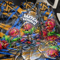 Amsterdam Dutch Republic Netherlands Back Car Seat Cover Urban Graffiti Patriotic Landmark Tulips