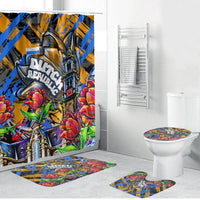 Amsterdam Dutch Republic Netherlands Bathroom Set Urban Graffiti Patriotic Landmark Tulips