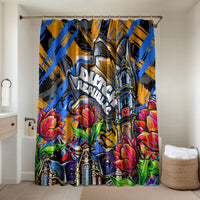 Amsterdam Dutch Republic Netherlands Bathroom Set Urban Graffiti Patriotic Landmark Tulips