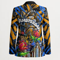 Amsterdam Dutch Republic Netherlands Blazer Urban Graffiti Patriotic Landmark Tulips