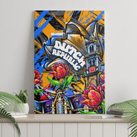Amsterdam Dutch Republic Netherlands Canvas Wall Art Urban Graffiti Patriotic Landmark Tulips