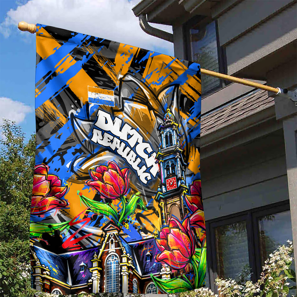 Amsterdam Dutch Republic Netherlands Garden Flag Urban Graffiti Patriotic Landmark Tulips