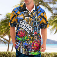 Amsterdam Dutch Republic Netherlands Hawaiian Shirt Urban Graffiti Patriotic Landmark Tulips