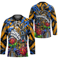 Amsterdam Dutch Republic Netherlands Hockey Jersey Urban Graffiti Patriotic Landmark Tulips