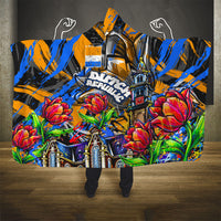 Amsterdam Dutch Republic Netherlands Hooded Blanket Urban Graffiti Patriotic Landmark Tulips