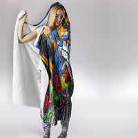 Amsterdam Dutch Republic Netherlands Hooded Blanket Urban Graffiti Patriotic Landmark Tulips