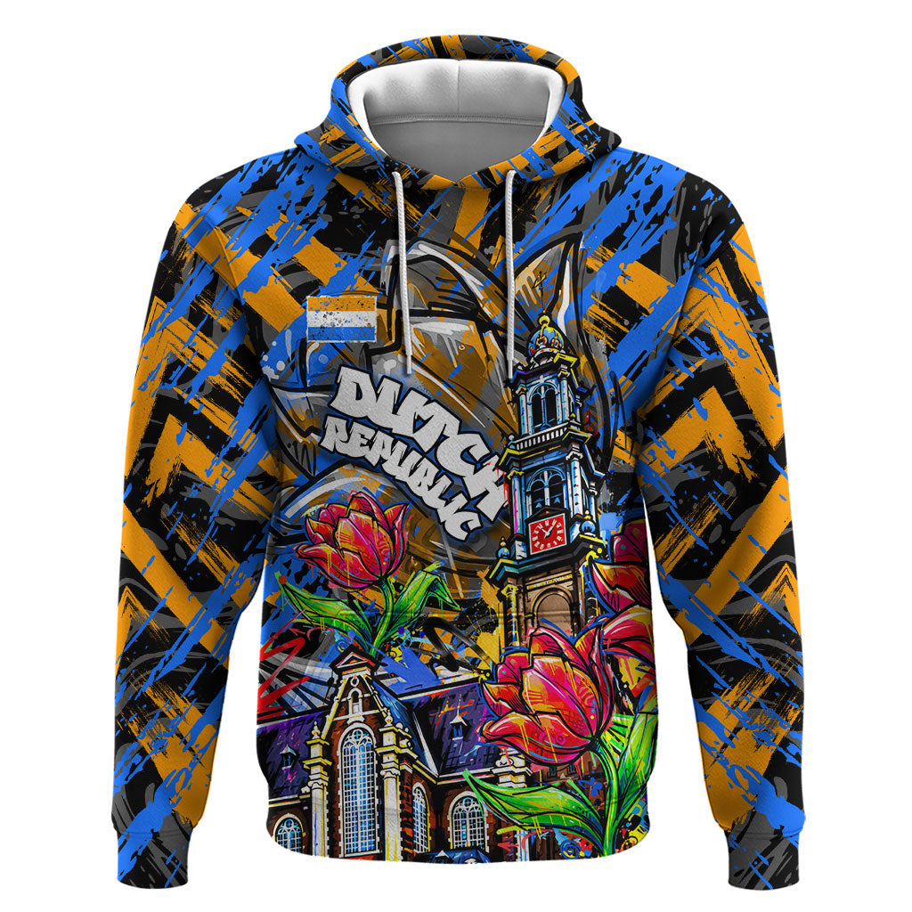 Amsterdam Dutch Republic Netherlands Hoodie Urban Graffiti Patriotic Landmark Tulips