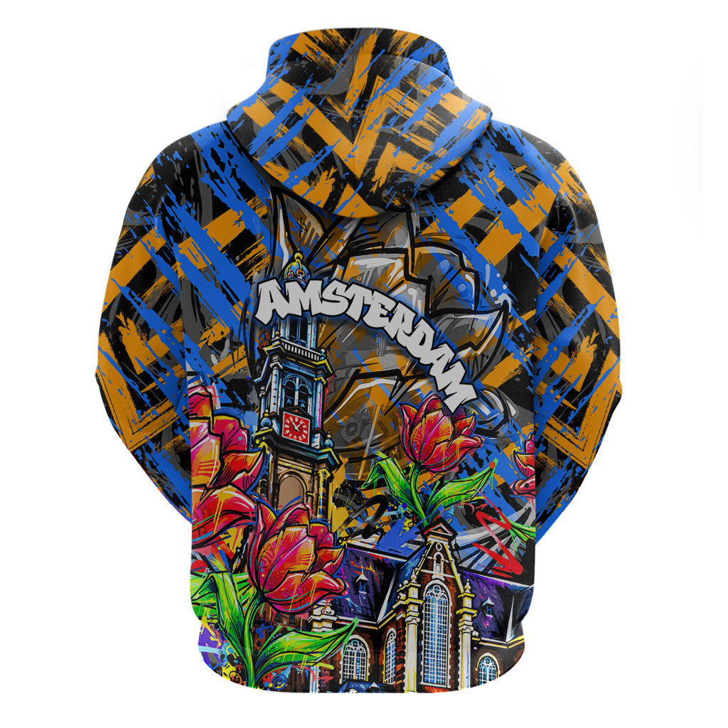 Amsterdam Dutch Republic Netherlands Hoodie Urban Graffiti Patriotic Landmark Tulips