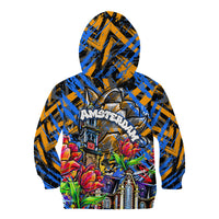 Amsterdam Dutch Republic Netherlands Kid Hoodie Urban Graffiti Patriotic Landmark Tulips