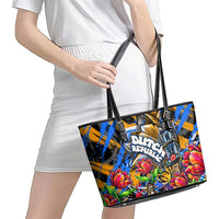Amsterdam Dutch Republic Netherlands Leather Tote Bag Urban Graffiti Patriotic Landmark Tulips