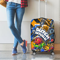 Amsterdam Dutch Republic Netherlands Luggage Cover Urban Graffiti Patriotic Landmark Tulips