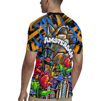 Amsterdam Dutch Republic Netherlands Rugby Jersey Urban Graffiti Patriotic Landmark Tulips
