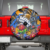Amsterdam Dutch Republic Netherlands Spare Tire Cover Urban Graffiti Patriotic Landmark Tulips