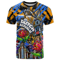 Amsterdam Dutch Republic Netherlands T Shirt Urban Graffiti Patriotic Landmark Tulips