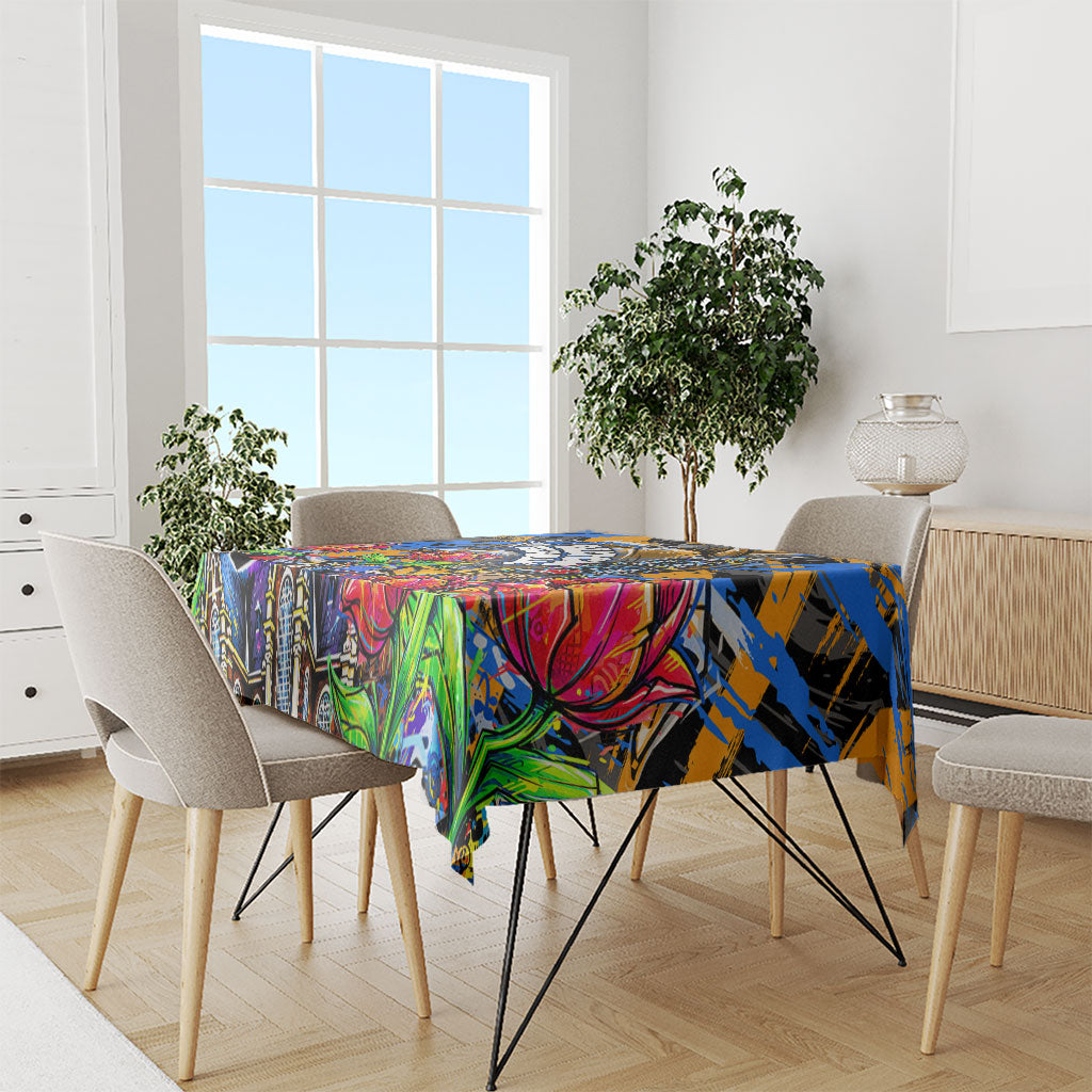 Amsterdam Dutch Republic Netherlands Tablecloth Urban Graffiti Patriotic Landmark Tulips