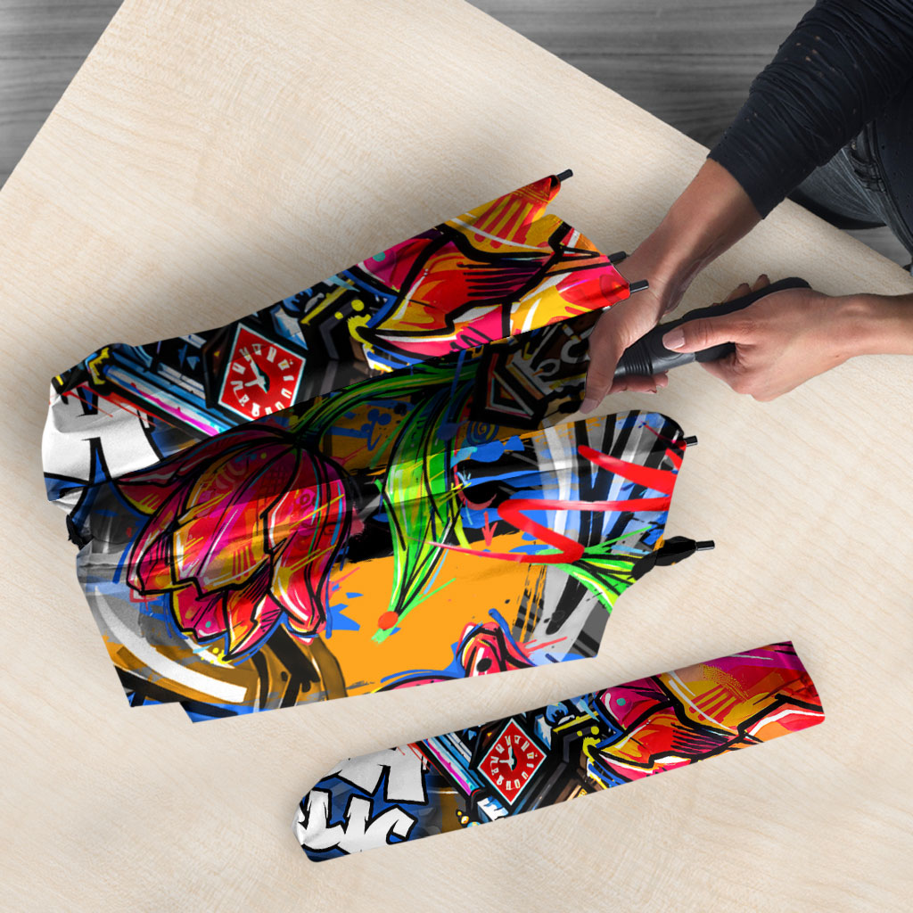 Amsterdam Dutch Republic Netherlands Umbrella Urban Graffiti Patriotic Landmark Tulips