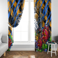 Amsterdam Dutch Republic Netherlands Window Curtain Urban Graffiti Patriotic Landmark Tulips