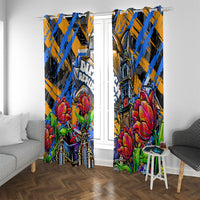Amsterdam Dutch Republic Netherlands Window Curtain Urban Graffiti Patriotic Landmark Tulips