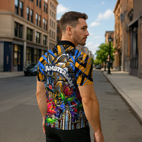 Amsterdam Dutch Republic Netherlands Zipper Polo Shirt Urban Graffiti Patriotic Landmark Tulips