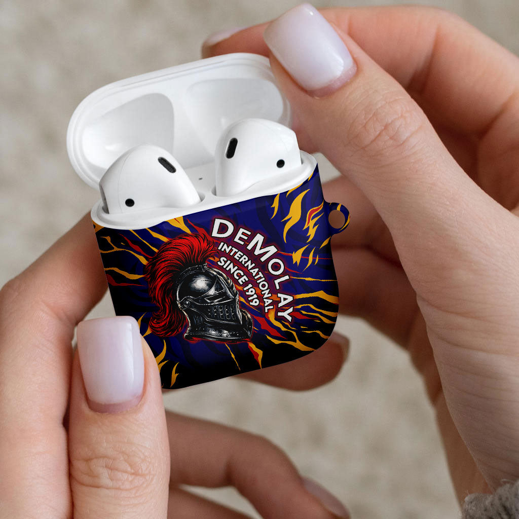 DeMolay 1919 AirPods Case Knight Faith Unto Death Graphic Art