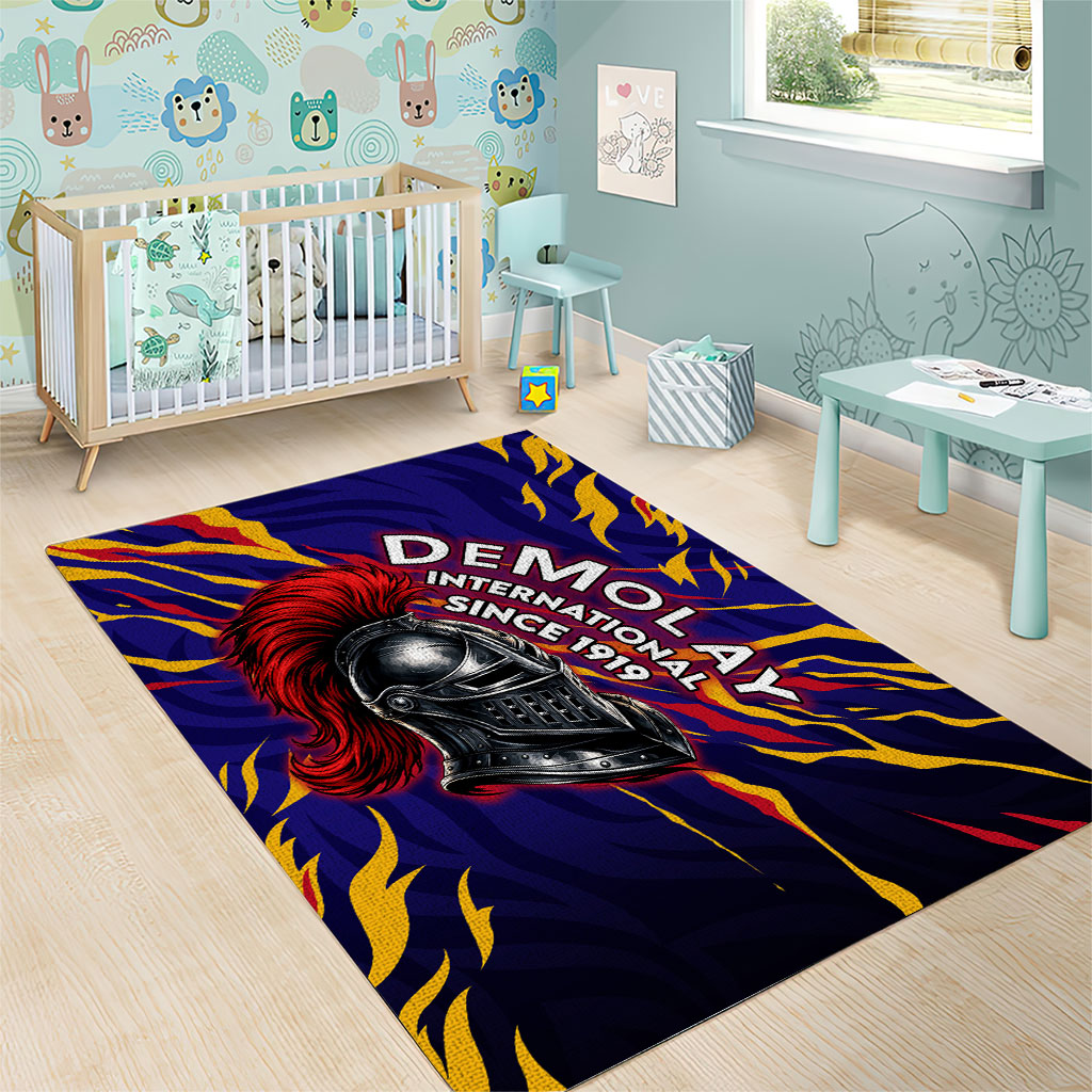 DeMolay 1919 Area Rug Knight Faith Unto Death Graphic Art
