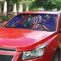 DeMolay 1919 Auto Sun Shade Knight Faith Unto Death Graphic Art