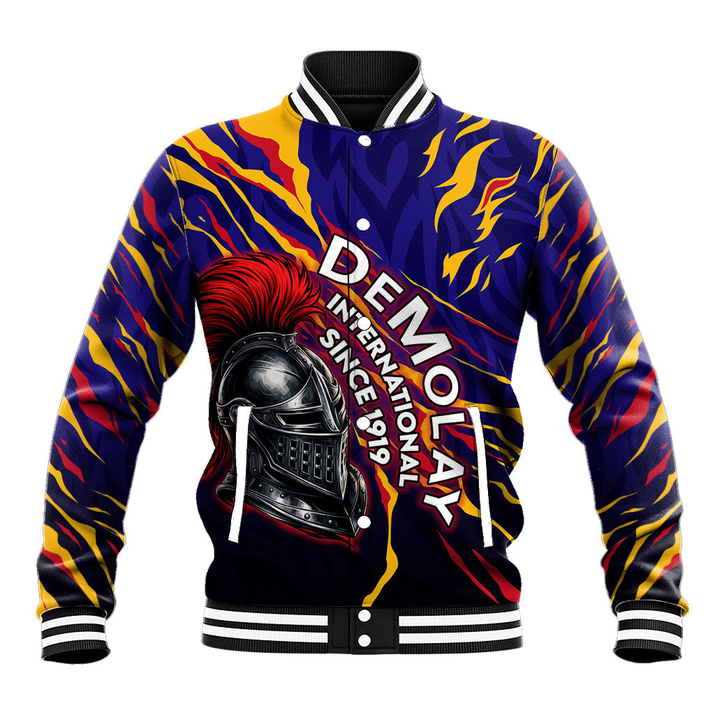 DeMolay 1919 Baseball Jacket Knight Faith Unto Death Graphic Art