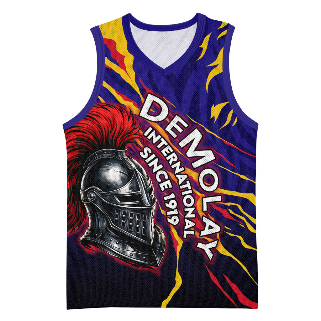 DeMolay 1919 Basketball Jersey Knight Faith Unto Death Graphic Art