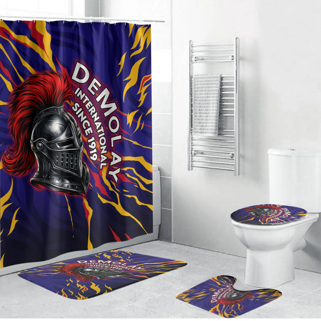 DeMolay 1919 Bathroom Set Knight Faith Unto Death Graphic Art