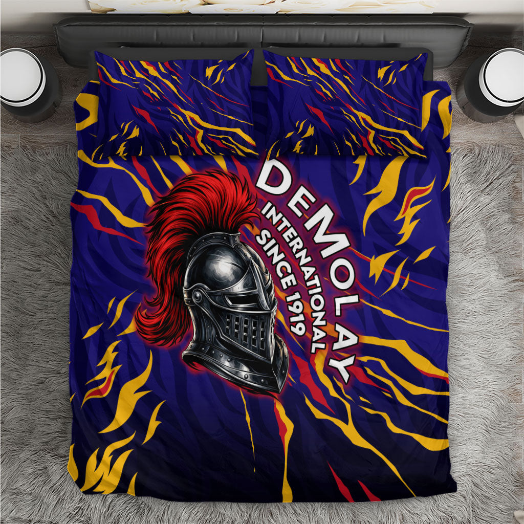 DeMolay 1919 Bedding Set Knight Faith Unto Death Graphic Art