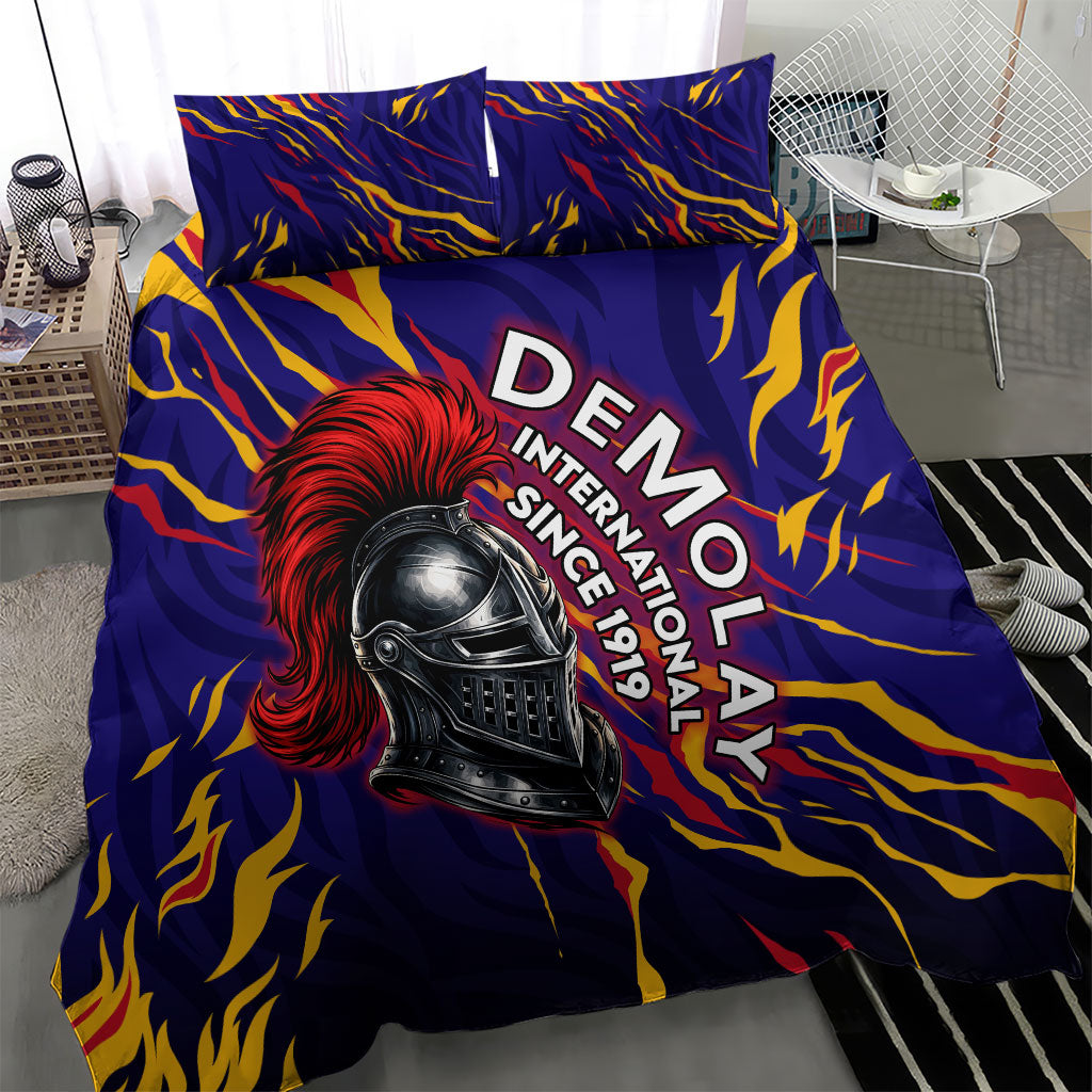 DeMolay 1919 Bedding Set Knight Faith Unto Death Graphic Art