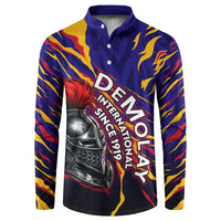 DeMolay 1919 Button Sweatshirt Knight Faith Unto Death Graphic Art