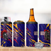DeMolay 1919 4 in 1 Can Cooler Tumbler Knight Faith Unto Death Graphic Art