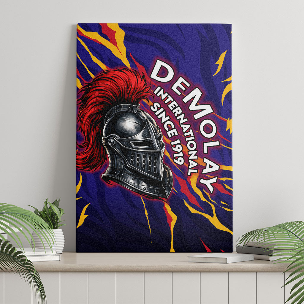 DeMolay 1919 Canvas Wall Art Knight Faith Unto Death Graphic Art